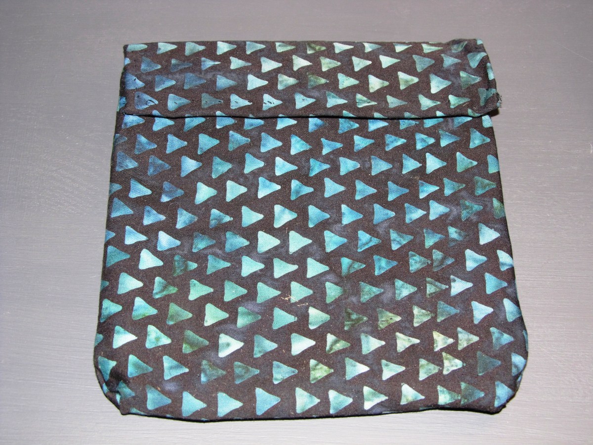 Homemade reusable sandwich bag