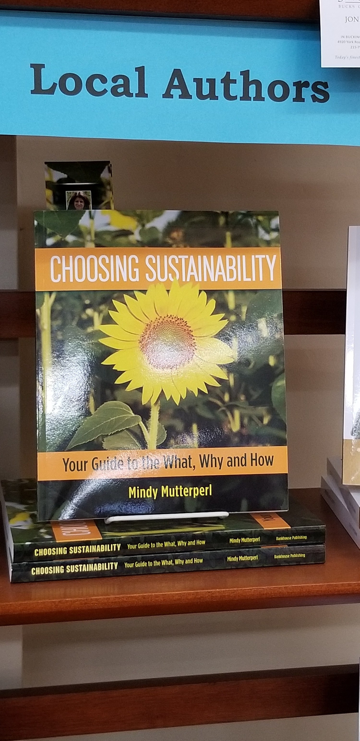 Doylestown bookshop displays Choosing Sustainability